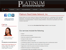 Tablet Screenshot of platinumrealestateservices.com